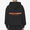 Colne Logo Oversized Hoodie Black Signal Red -Pegador® PGDR DND E COMMERCE MENS DAY 159417
