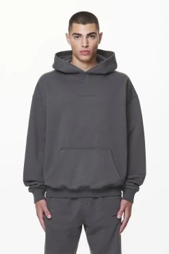 Colne Logo Oversized Hoodie Washed Volcano Grey -Pegador® PGDR DND E COMMERCE MENS DAY 159456