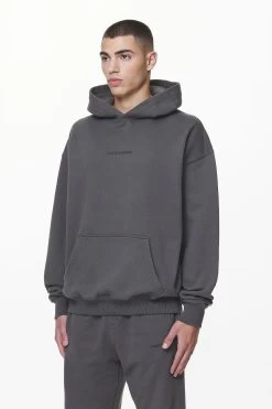 Colne Logo Oversized Hoodie Washed Volcano Grey -Pegador® PGDR DND E COMMERCE MENS DAY 159457