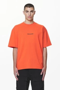 Colne Logo Oversized Tee Washed Signal Red -Pegador® PGDR DND E COMMERCE MENS DAY 159683