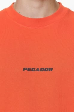 Colne Logo Oversized Tee Washed Signal Red -Pegador® PGDR DND E COMMERCE MENS DAY 159703