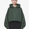 Salita Oversized Cropped Hoodie Washed Sage Green Gum -Pegador® PGDR DND E COMMERCE WMNS56431