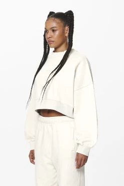 Londa Cropped Oversized Sweater Washed Salty Cream Gum 9 Londa Cropped Oversized Sweater Washed Salty Cream Gum -Pegador® PGDR DND E COMMERCE WMNS56696