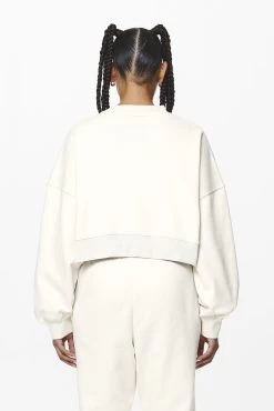 Londa Cropped Oversized Sweater Washed Salty Cream Gum 10 Londa Cropped Oversized Sweater Washed Salty Cream Gum -Pegador® PGDR DND E COMMERCE WMNS56699
