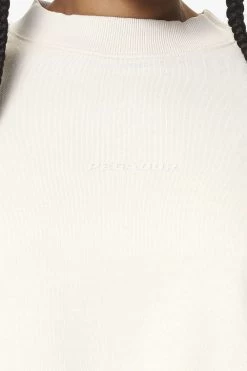 Londa Cropped Oversized Sweater Washed Salty Cream Gum 11 Londa Cropped Oversized Sweater Washed Salty Cream Gum -Pegador® PGDR DND E COMMERCE WMNS56703