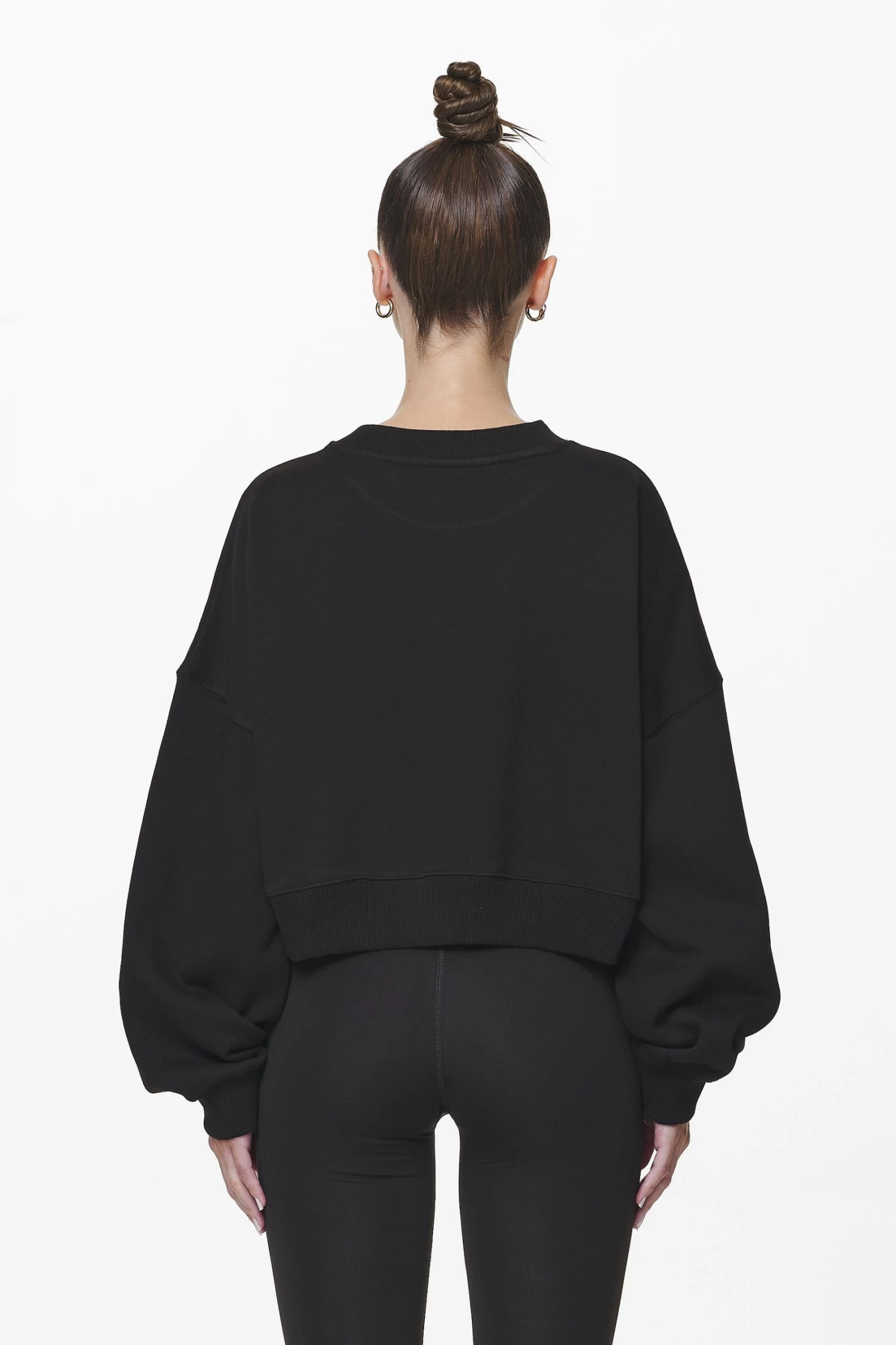 Londa Cropped Oversized Sweater Black Gum 6 Londa Cropped Oversized Sweater Black Gum - Image 4