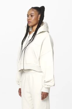 Marla Cropped Zip Hoodie Washed Salty Cream Gum 9 Marla Cropped Zip Hoodie Washed Salty Cream Gum -Pegador® PGDR DND E COMMERCE WMNS56722