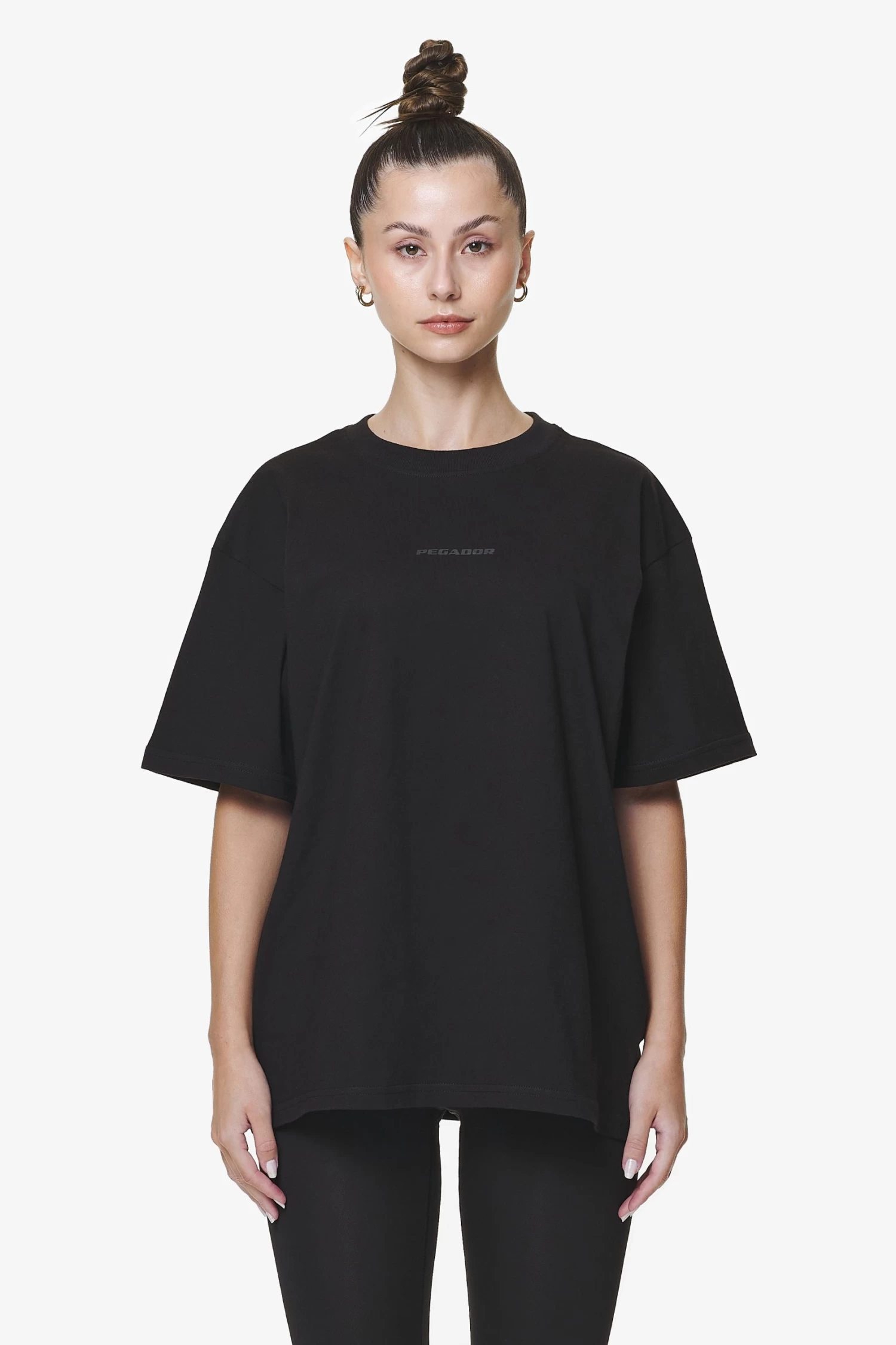Beverly Logo Oversized Tee Black Gum 3 Beverly Logo Oversized Tee Black Gum