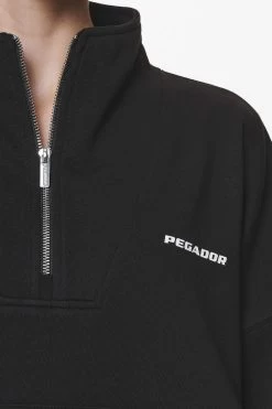 Vuku Logo Oversized Halfzip Black -Pegador® PGDR DND E COMMERCE WMNS57254