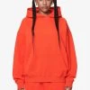 Clarita Logo Oversized Hoodie Washed Signal Red Gum -Pegador® PGDR DND E COMMERCE WMNS57258
