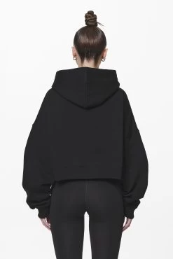Troms Oversized Cropped Hoodie Black 11 Troms Oversized Cropped Hoodie Black -Pegador® PGDR DND E COMMERCE WMNS57289