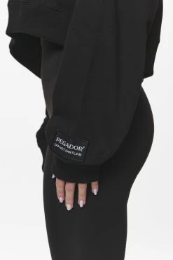 Troms Oversized Cropped Hoodie Black 13 Troms Oversized Cropped Hoodie Black -Pegador® PGDR DND E COMMERCE WMNS57297