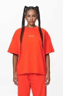 Arendal Logo Heavy Oversized Tee Washed Signal Red 10 Arendal Logo Heavy Oversized Tee Washed Signal Red -Pegador® PGDR DND E COMMERCE WMNS57312