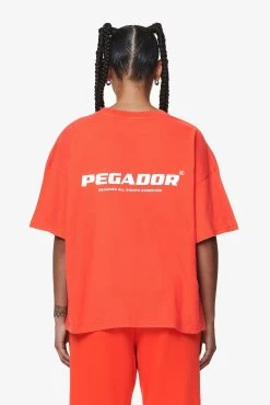 Arendal Logo Heavy Oversized Tee Washed Signal Red 12 Arendal Logo Heavy Oversized Tee Washed Signal Red -Pegador® PGDR DND E COMMERCE WMNS57316