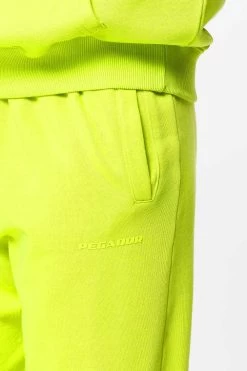 Villa High Waisted Sweat Pants Washed Lime Yellow Gum -Pegador® PGDR DND E COMMERCE WMNS57714