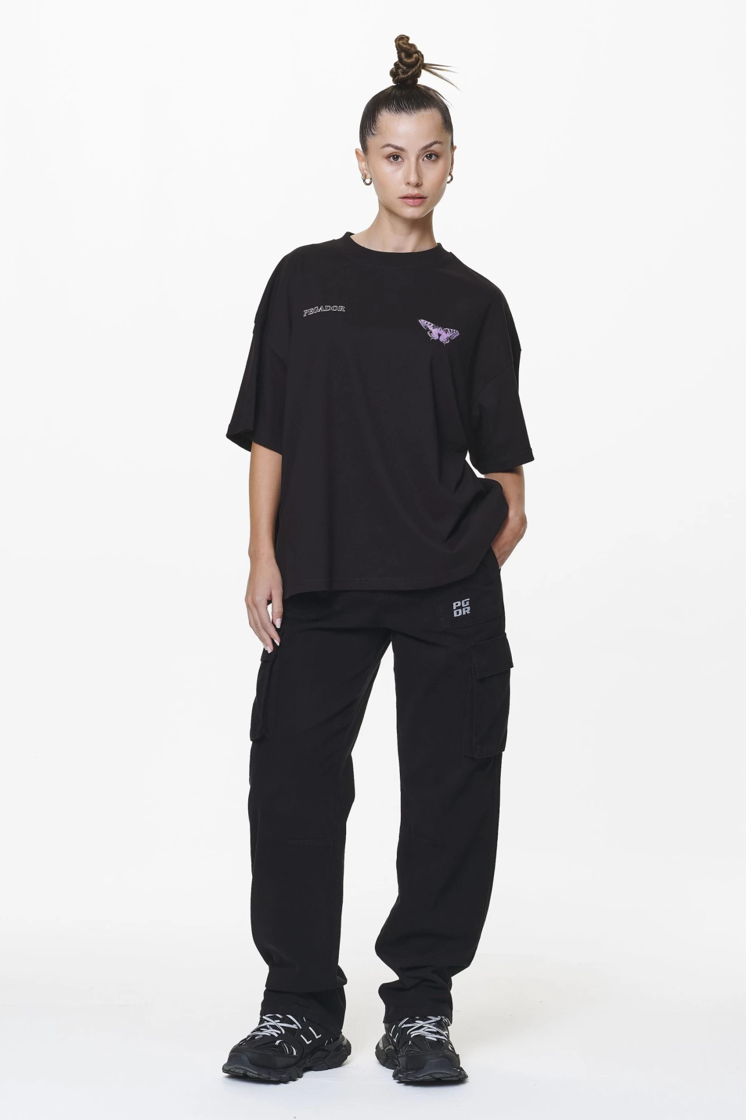 Bodo Wide Cargo Pants Black 4 Bodo Wide Cargo Pants Black - Image 2