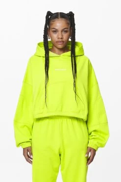 Skei Logo Oversized Cropped Hoodie Washed Lime Yellow 10 Skei Logo Oversized Cropped Hoodie Washed Lime Yellow -Pegador® PGDR DND E COMMERCE WMNS57792