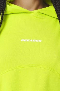 Skei Logo Oversized Cropped Hoodie Washed Lime Yellow 12 Skei Logo Oversized Cropped Hoodie Washed Lime Yellow -Pegador® PGDR DND E COMMERCE WMNS57808