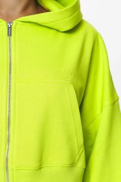 Marla Cropped Zip Hoodie Washed Lime Yellow Gum 11 Marla Cropped Zip Hoodie Washed Lime Yellow Gum -Pegador® PGDR DND E COMMERCE WMNS DAY 257866
