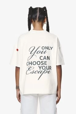 Sona Heavy Oversized Tee Washed Salty Cream