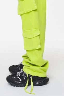Maloy Cargo Wide Jeans Washed Lime Yellow 13 Maloy Cargo Wide Jeans Washed Lime Yellow -Pegador® PGDR DND E COMMERCE WMNS DAY 258165 65dba42f 9bfc 4d07 9912 118f4c1c0b15
