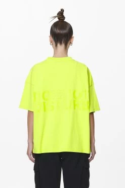 Groven Heavy Oversized Tee Washed Lime Yellow -Pegador® PGDR DND E COMMERCE WMNS DAY 258468