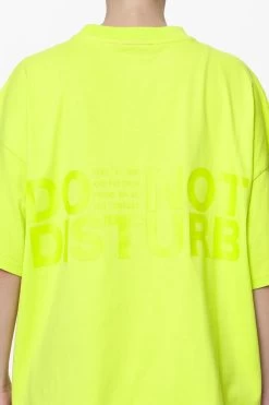 Groven Heavy Oversized Tee Washed Lime Yellow -Pegador® PGDR DND E COMMERCE WMNS DAY 258477