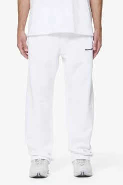 Logo Wide Sweat Pants White Gum