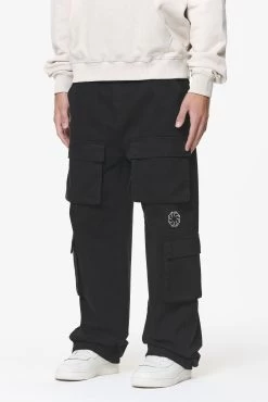 Bantam Wide Cargo Pants Black -Pegador® PGDR DO NOT DISTURB E COMMERCE PANTS MENS3510 1