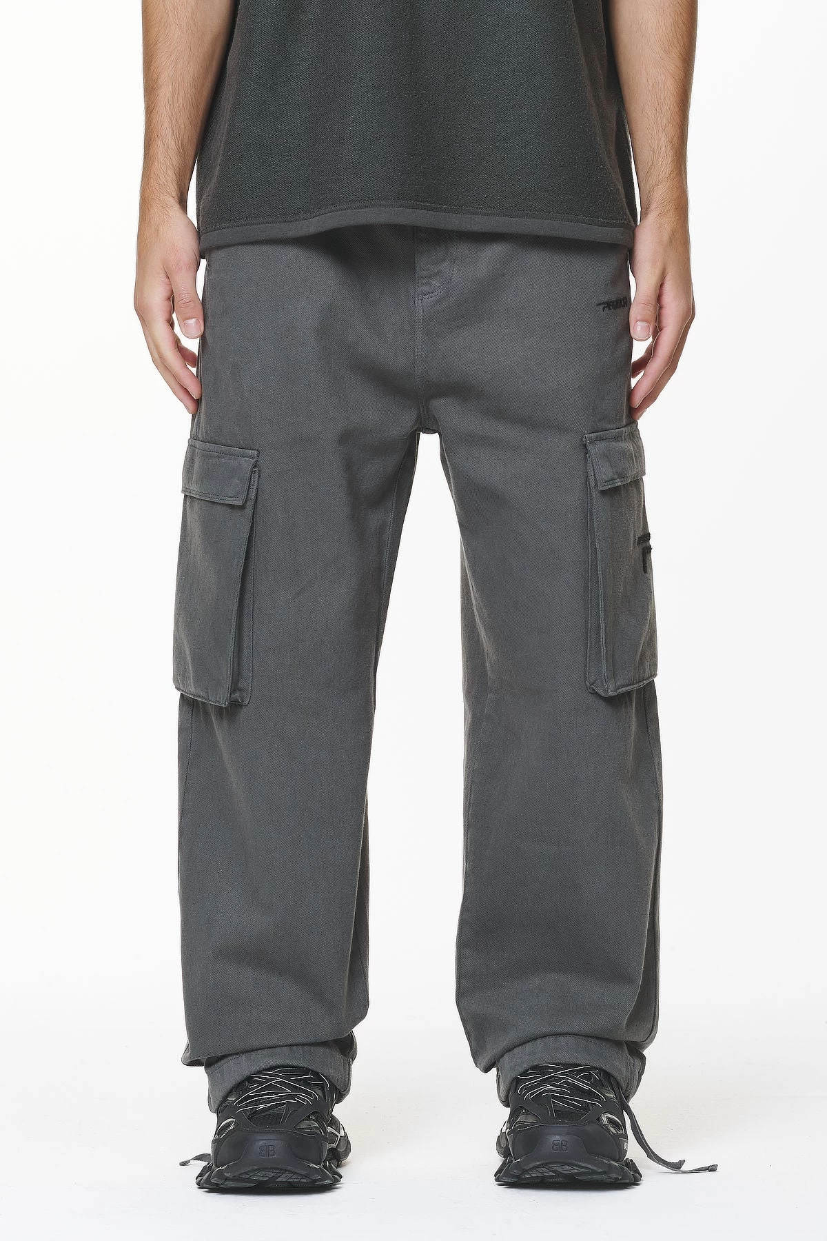 Paden Wide Cargo Pants Volcano Grey 6 Paden Wide Cargo Pants Volcano Grey - Image 4