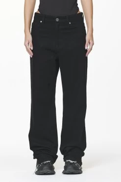 Moi Wide Jeans Black 10 Moi Wide Jeans Black -Pegador® PGDR DO NOT DISTURB E COMMERCE PANTS WMNS3268