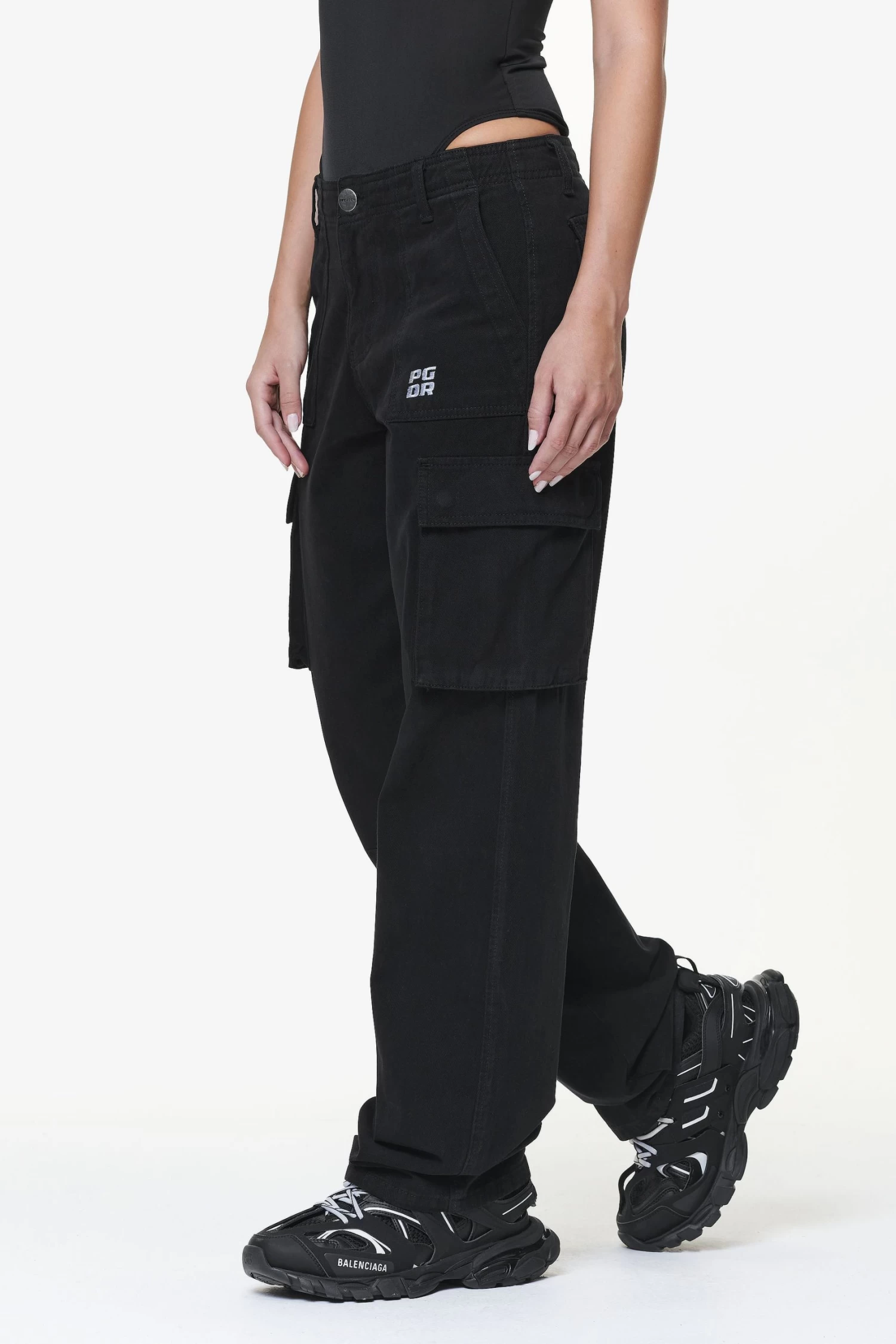 Bodo Wide Cargo Pants Black 3 Bodo Wide Cargo Pants Black