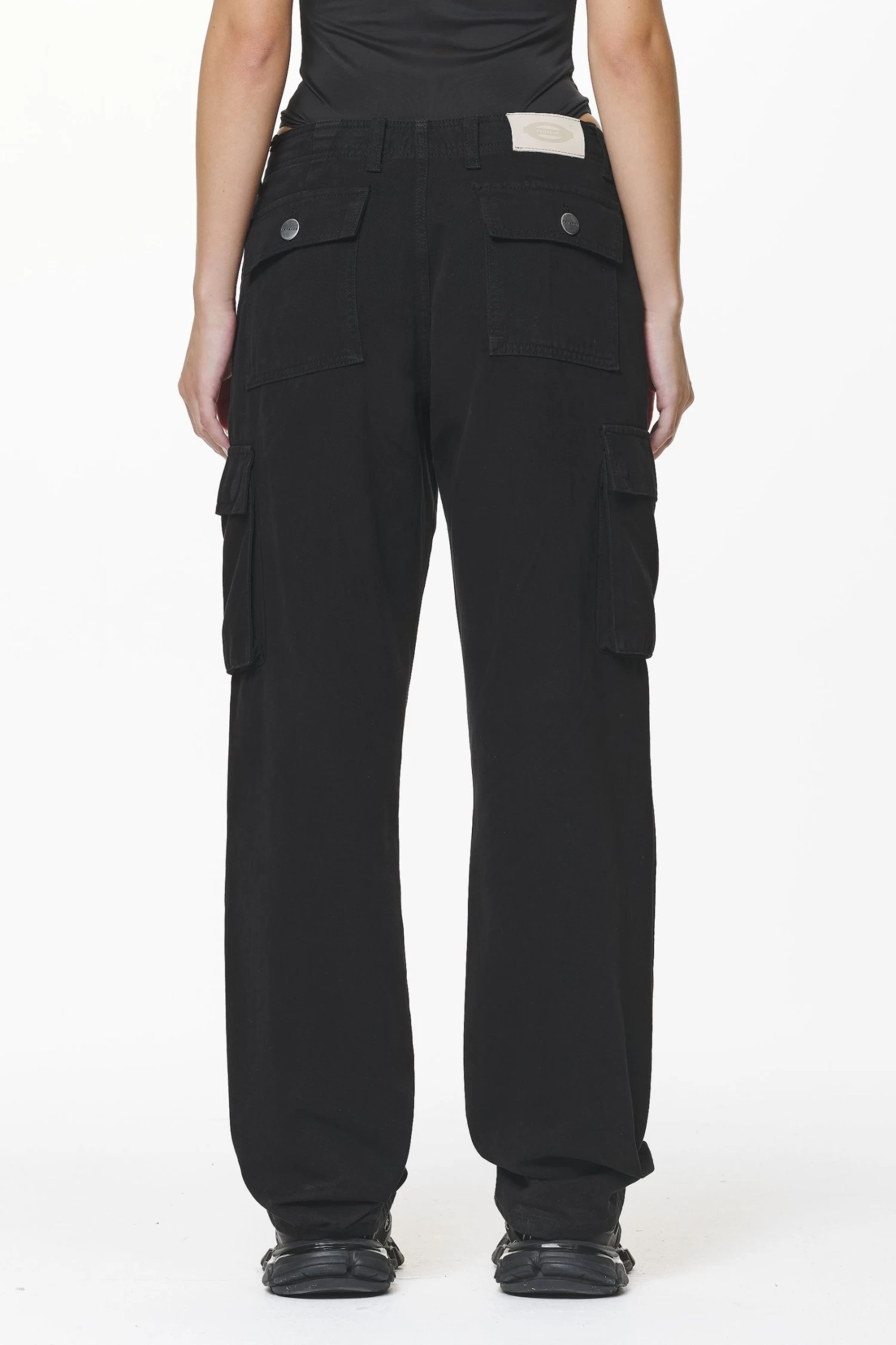 Bodo Wide Cargo Pants Black 7 Bodo Wide Cargo Pants Black - Image 5