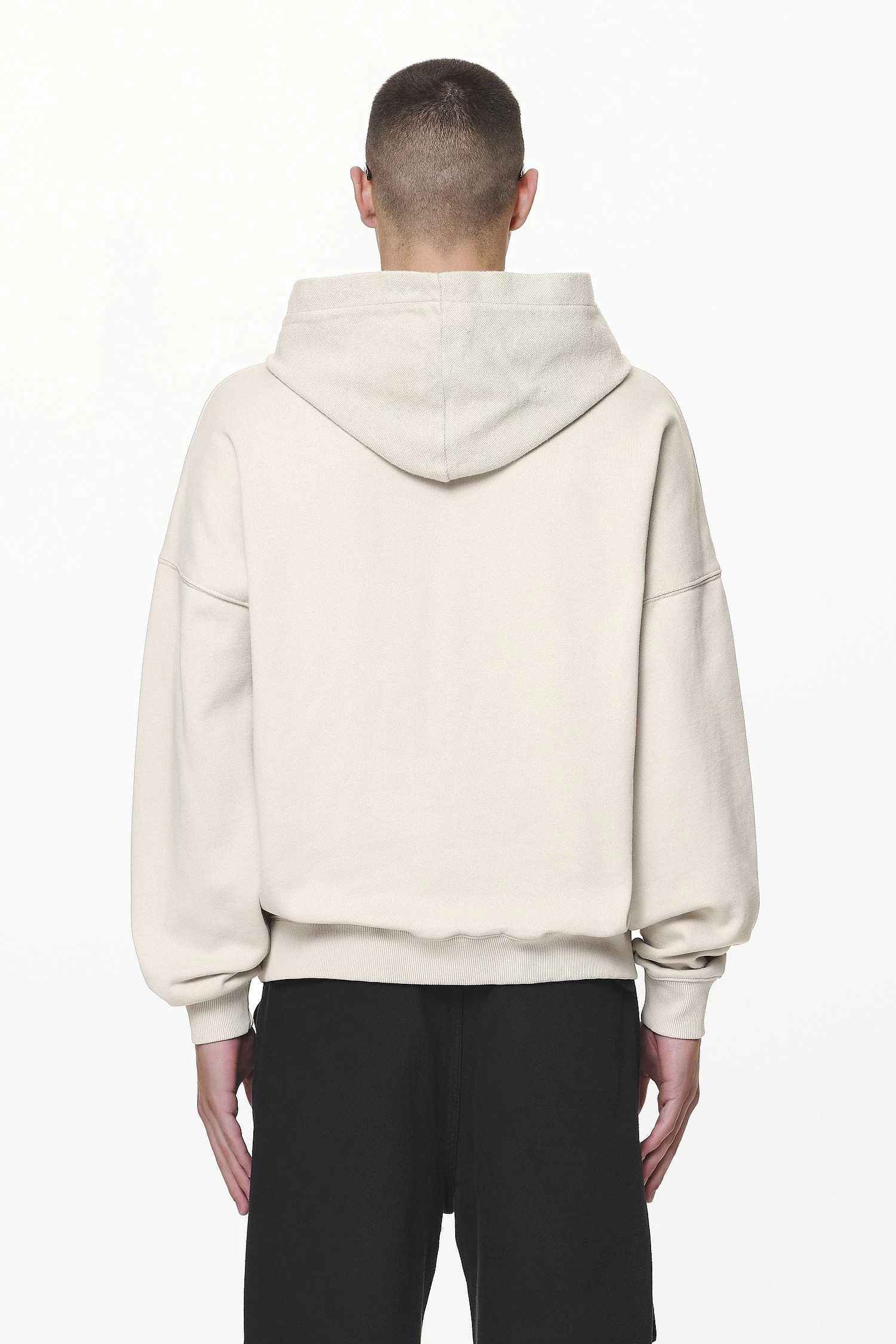 Wintor Inside Out Terry Boxy Hoodie Washed Dust Cream 6 Wintor Inside Out Terry Boxy Hoodie Washed Dust Cream - Image 4