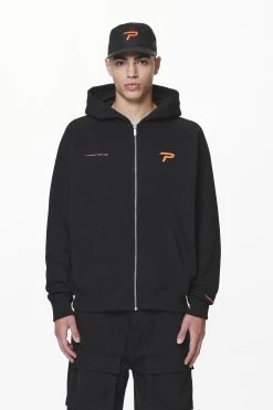 Barone Raglan Sweat Jacket Black -Pegador® PGDR DO NOT DISTURB E COMMERCE DAY 260206