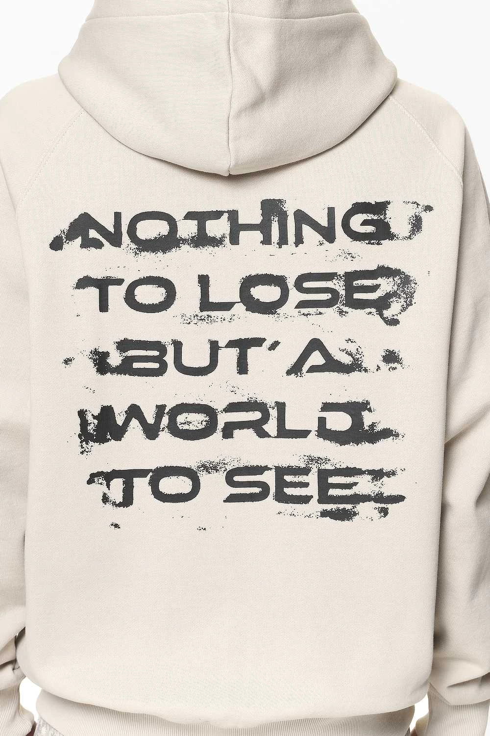 Condor Raglan Sweat Jacket Washed Dust Cream 8 Condor Raglan Sweat Jacket Washed Dust Cream - Image 6