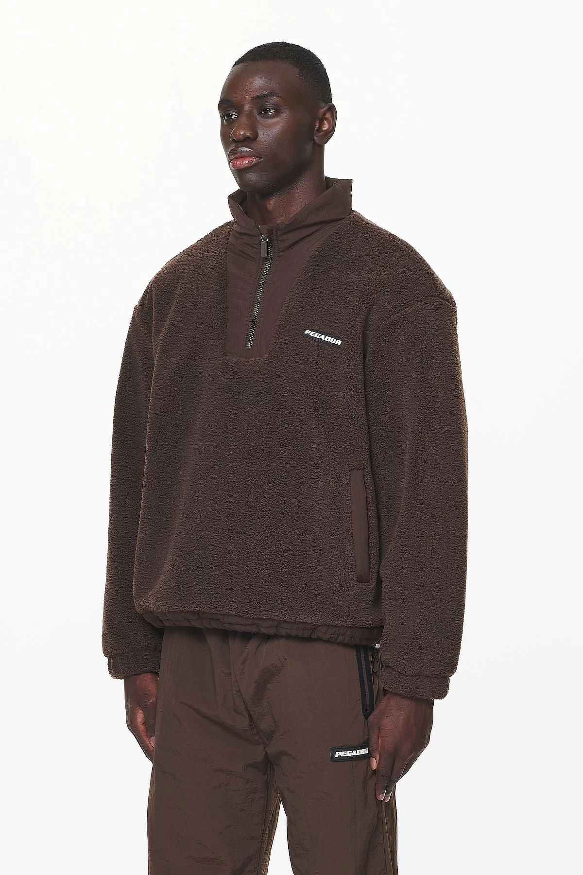 Fierro Teddy Halfzip Sweater Oak Brown 5 Fierro Teddy Halfzip Sweater Oak Brown - Image 3