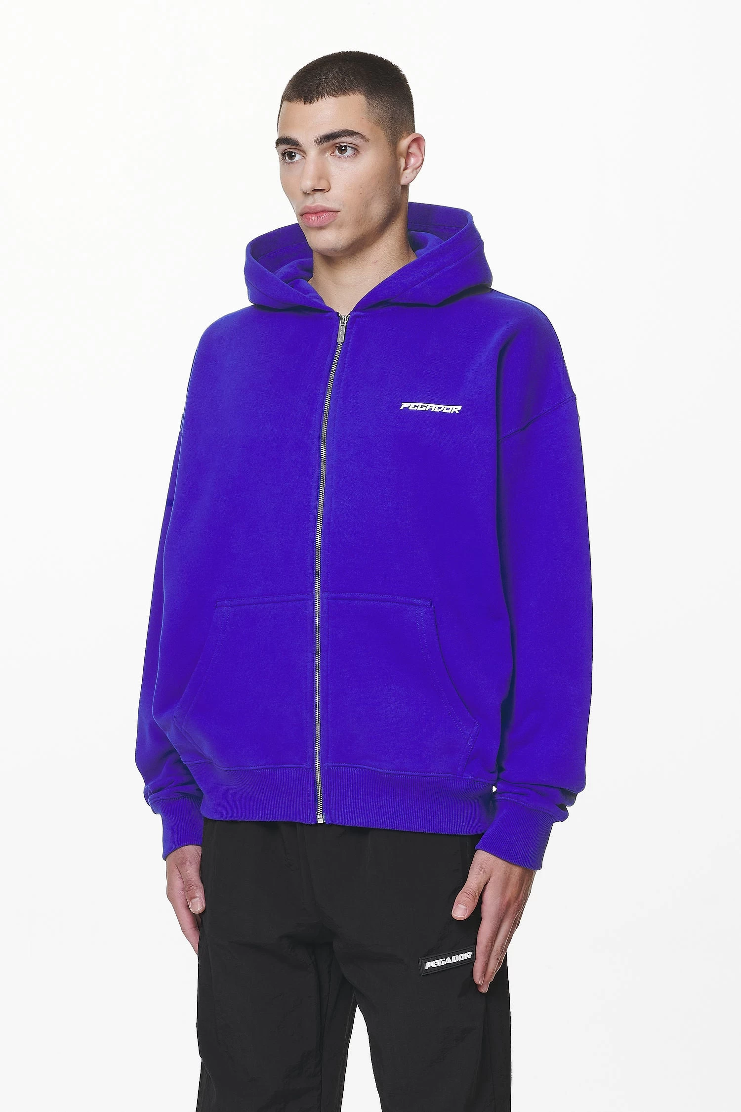 Devon Oversized Sweat Jacket Washed Endless Blue 6 Devon Oversized Sweat Jacket Washed Endless Blue - Image 4