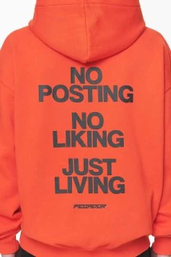 Devon Oversized Hoodie Washed Signal Red -Pegador® PGDR DO NOT DISTURB E COMMERCE DAY 260971