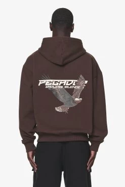 Fenton Oversized Sweat Jacket Washed Oak Brown