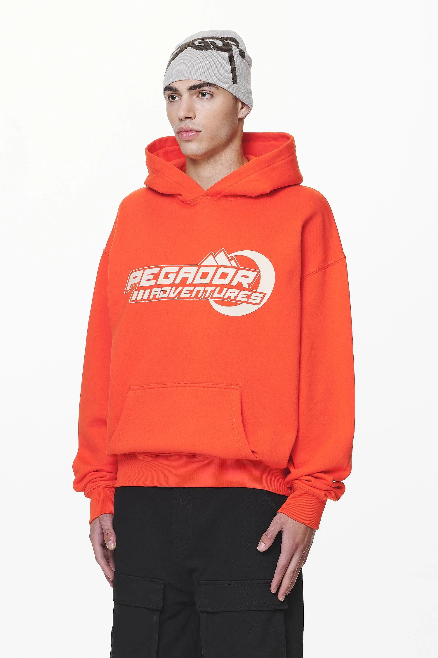 Eazor Oversized Hoodie Washed Signal Red 5 Eazor Oversized Hoodie Washed Signal Red - Image 3