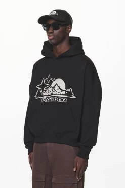 Pansy Boxy Hoodie Black -Pegador® PGDR DO NOT DISTURB E COMMERCE DAY 261505