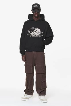 Pansy Boxy Hoodie Black -Pegador® PGDR DO NOT DISTURB E COMMERCE DAY 261507