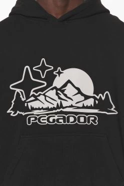 Pansy Boxy Hoodie Black -Pegador® PGDR DO NOT DISTURB E COMMERCE DAY 261515