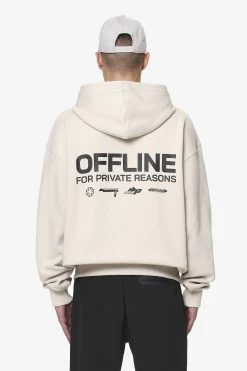 Furber Oversized Sweat Jacket Washed Dust Cream