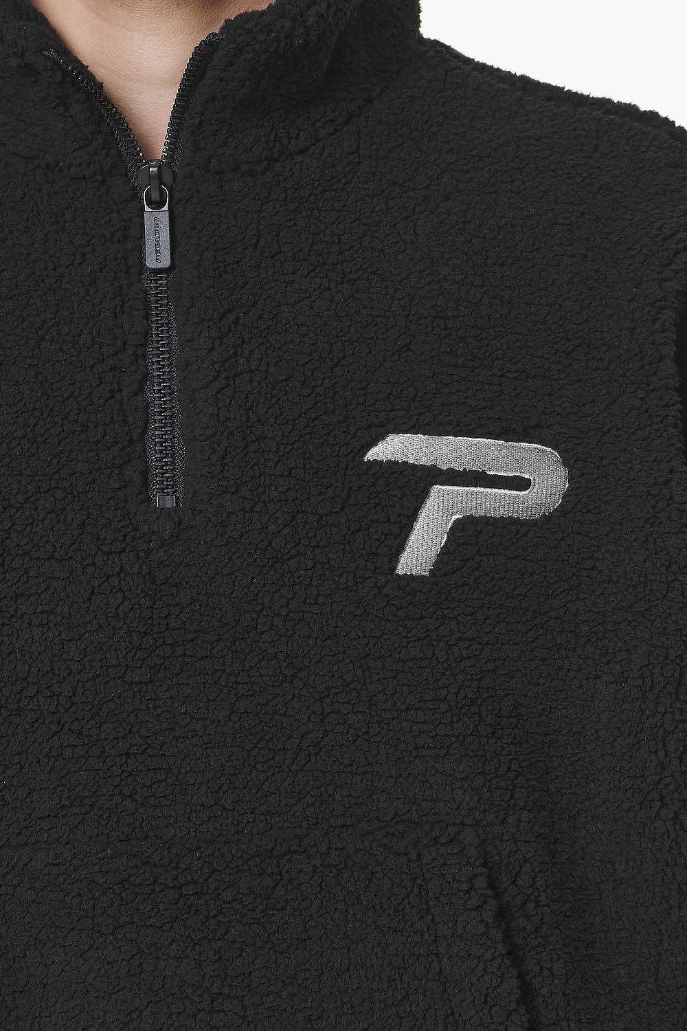 Defoe Teddy Halfzip Sweater Black 8 Defoe Teddy Halfzip Sweater Black - Image 6
