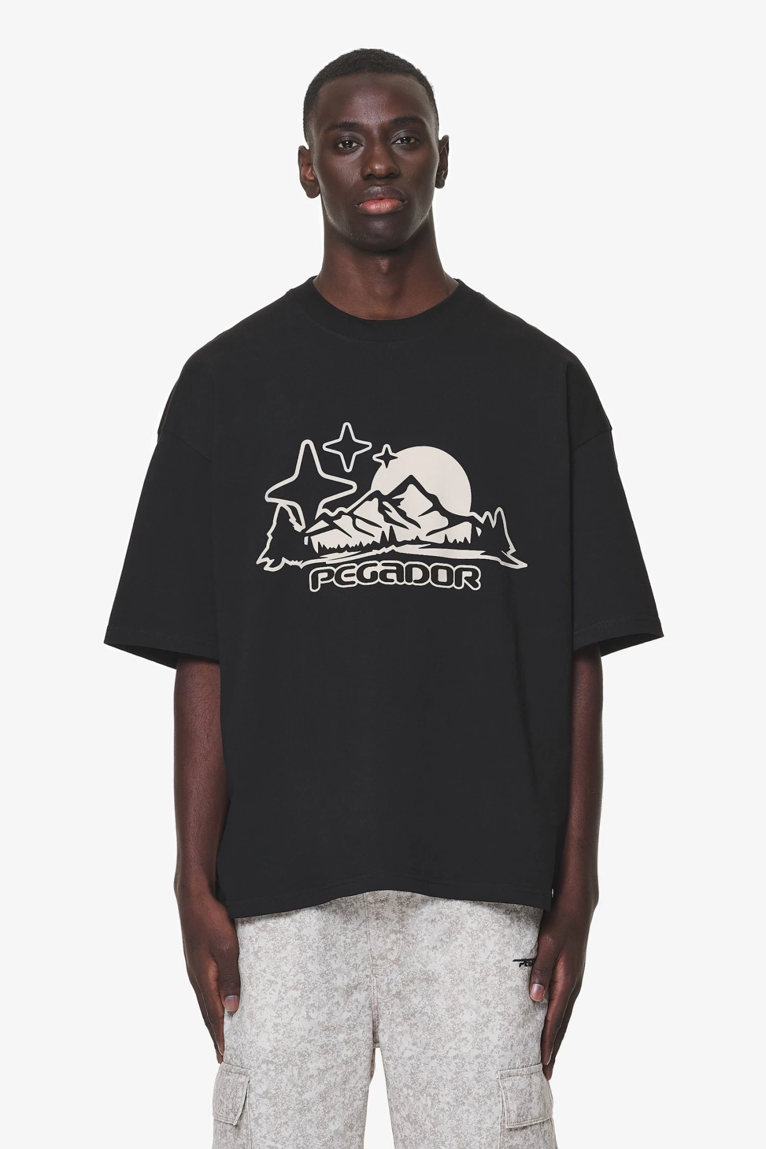 Pansy Boxy Tee Black 3 Pansy Boxy Tee Black