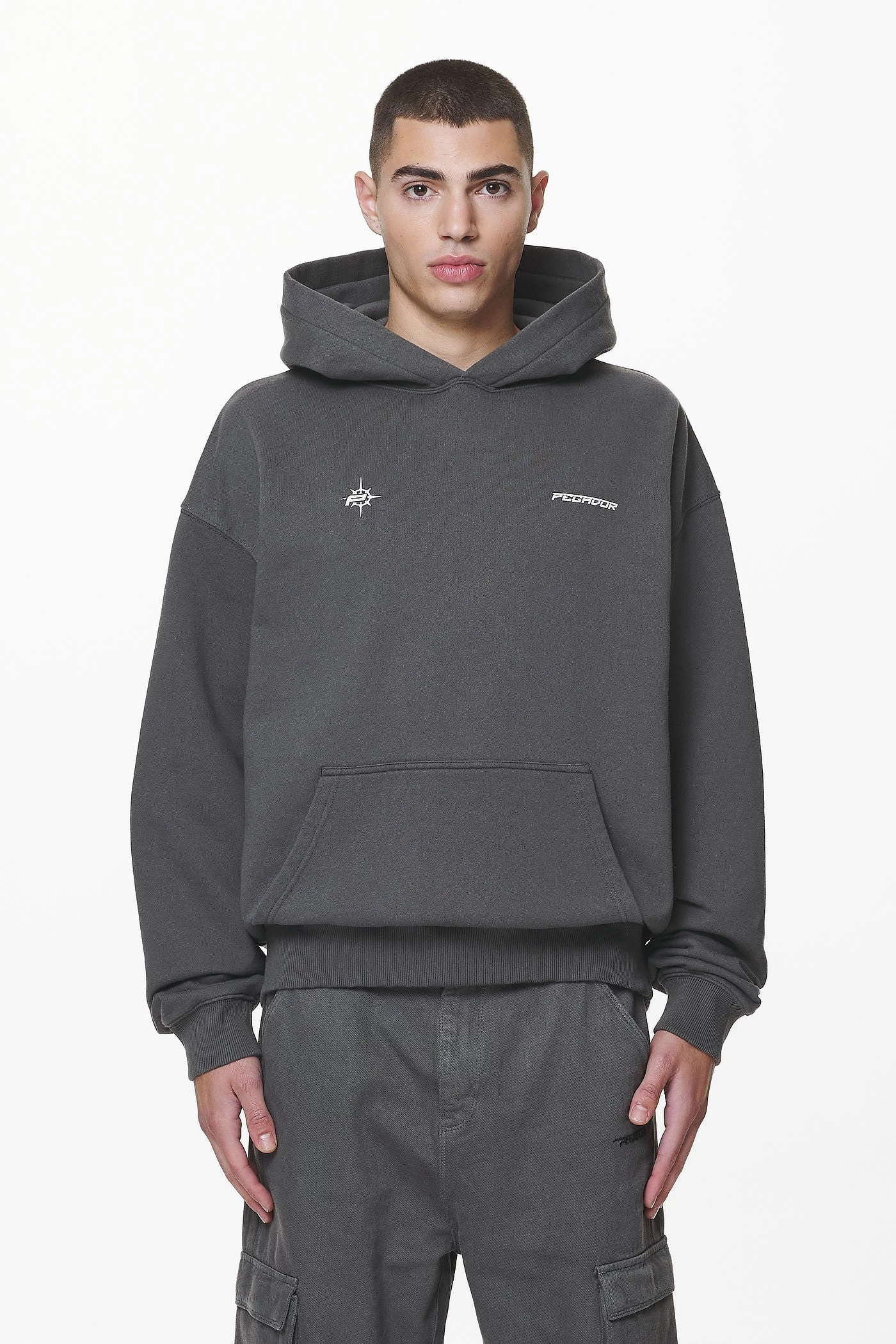 Gien Oversized Hoodie Washed Volcano Grey 5 Gien Oversized Hoodie Washed Volcano Grey - Image 3