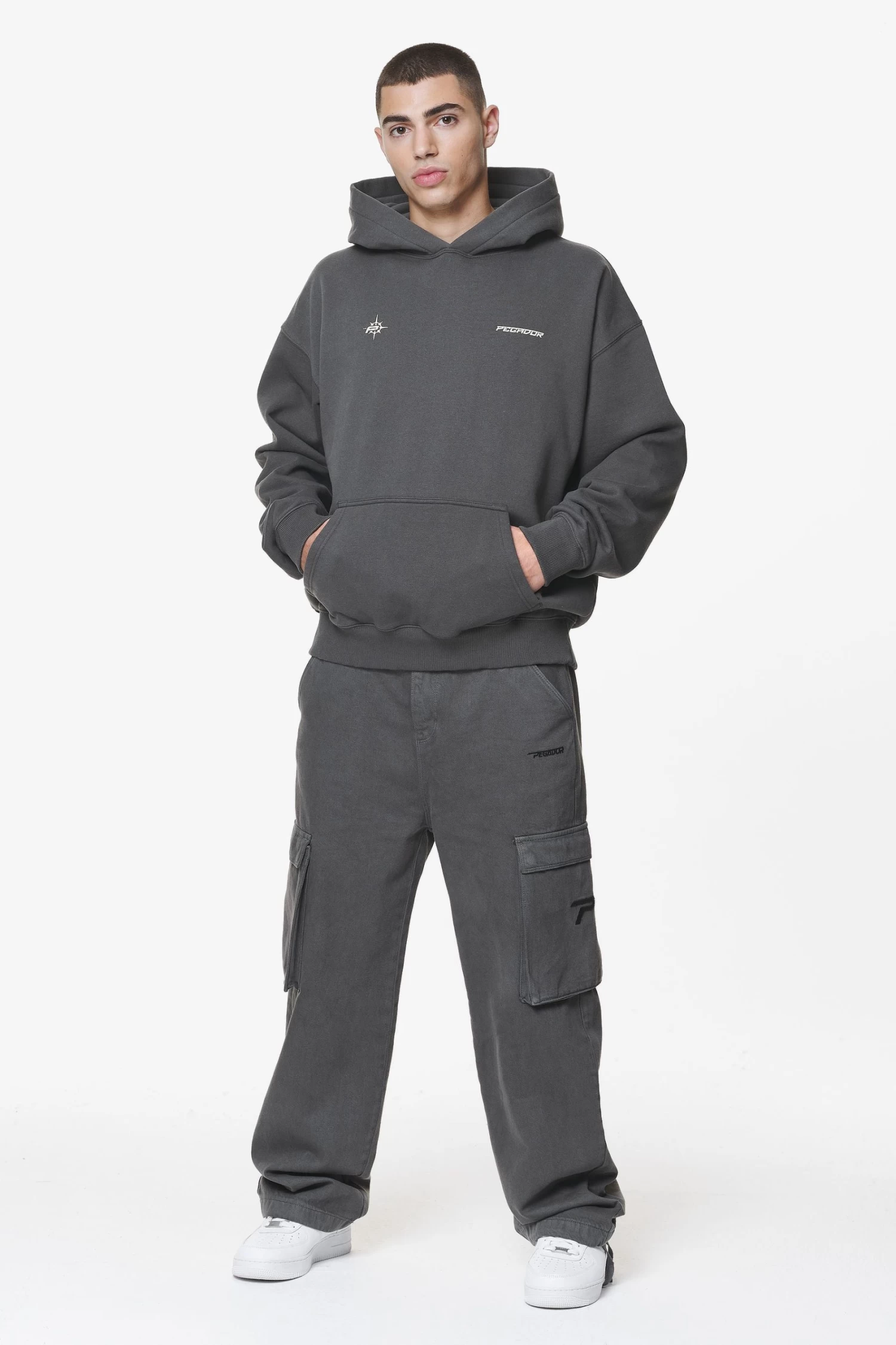 Gien Oversized Hoodie Washed Volcano Grey 4 Gien Oversized Hoodie Washed Volcano Grey - Image 2