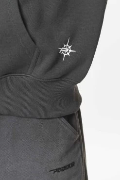 Sanit Oversized Sweat Jacket Washed Volcano Grey -Pegador® PGDR DO NOT DISTURB E COMMERCE DAY 262096